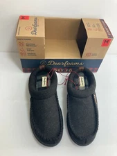 Dearfoams Men's Slippers - BLACK Heather - New, Size Sizes 8 9 10 11 12 13