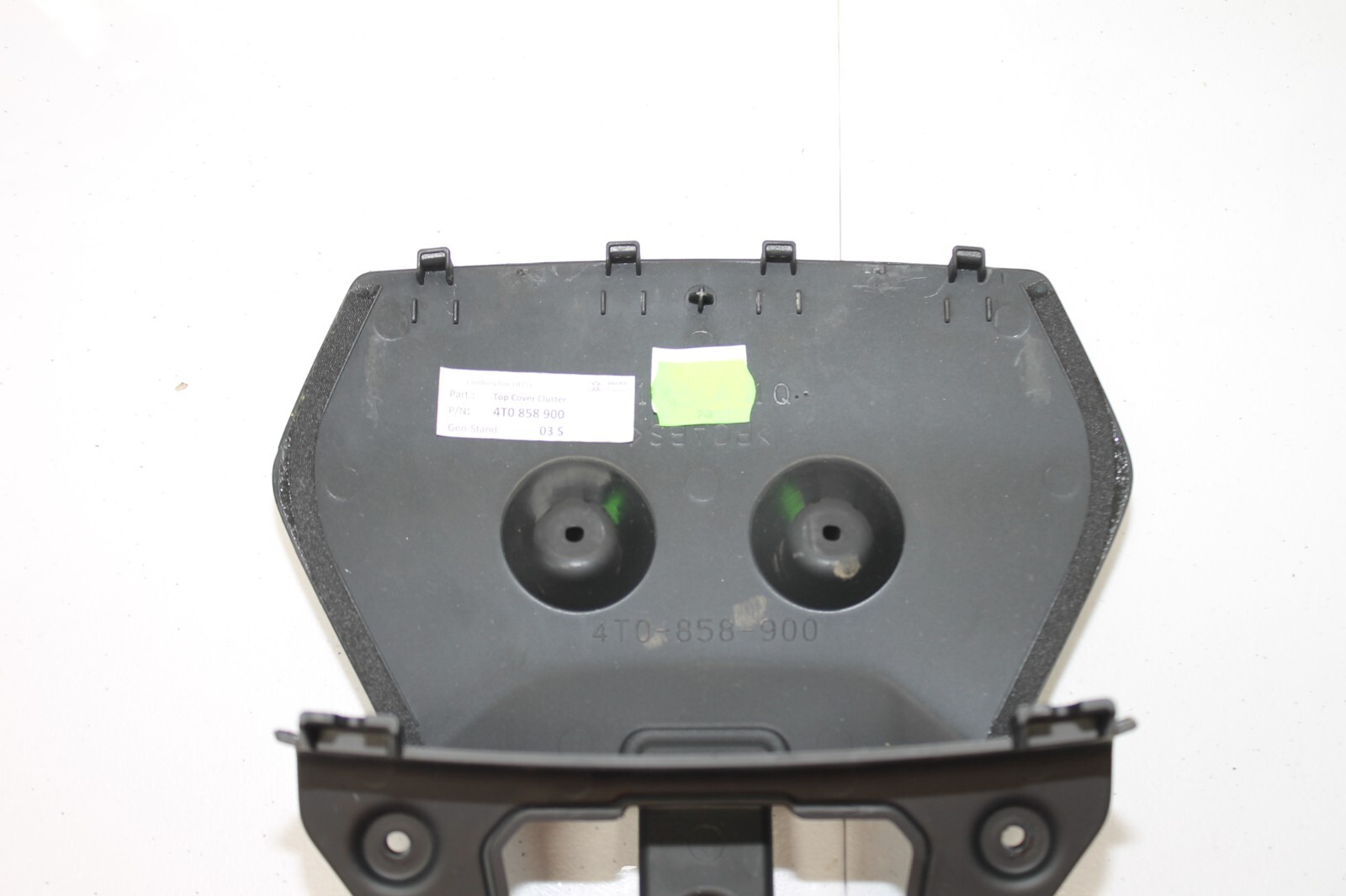 15-20 LAMBORGHINI HURACAN UPPER GAUGE CLUSTER SURROUND INSERT TRIM 4T0858900