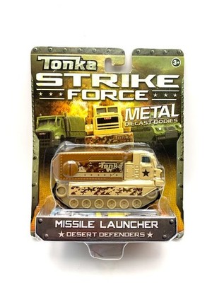 New Sealed Tonka Strike Force Missile Launcher Die Cast Desert Defend Toy 2014