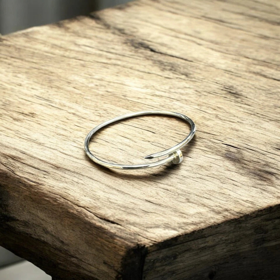 Pulsera de plata de ley Foto 3 de 4