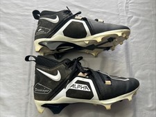 Nike Fast Flex Alpha Agility Men's Cleats  Black White Size 8 Ct6649-001