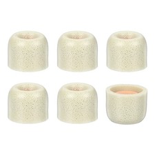 3Pair/6Pcs Memory Foam Earbud Replacement Tips W/ Nano-Coating, Gray/Blue S 