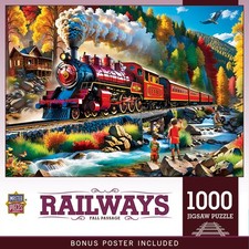 MasterPieces - Train Railways - Fall Passage 1000 Piece Jigsaw Puzzle