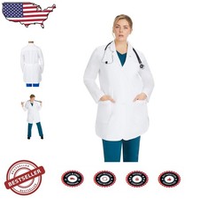 Women's Lab Coat Fiona XL 4 Pockets Fluid Barrier Relaxed Fit