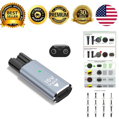 Philips 15V HQ8505 Adapter Charger Compatible Razor Series 3000 5000 6000 7000