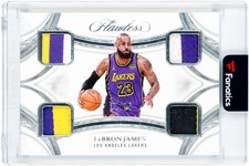 LeBron James Los Angeles Lakers 2024-25 Panini Flawless Quad #QP-LBJ #12/25 Card