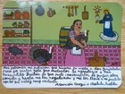 Exvoto Mexican cook decides not to cook turkeys and saves their lives folkart