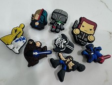 Lot of 8 Croc Charms / Jibbitz - STAR WARS Theme