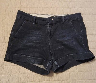 Dear John Women's Denim Shorts Size 31 Dark Wash Cuffed Stretch Casual Summer