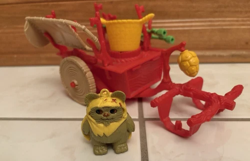 Vintage Star Wars EWOKS FIRE CART ROTJ 1984 Kenner Preschool