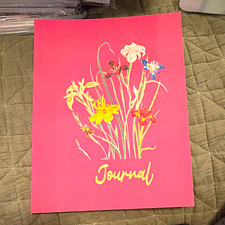 Pink Floral Journal Diary Blank Lined Notebook Cardboard Cover MPN MC02056884421