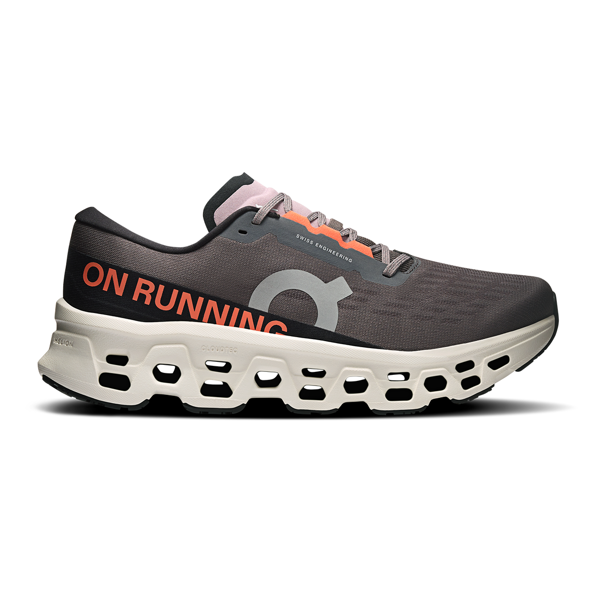 NEW Men's On Running Brand Grey/Orange Cloud Cloudmonster 3 OC