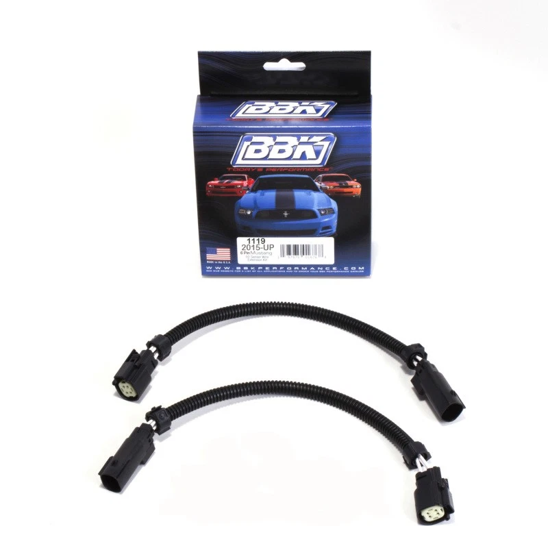 BBK Fits 2015-2016 Ford Mustang GT V6 O2 Sensor Wire Harness Extensions Pair - Изображение 2 из 4