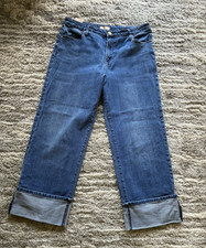 KUT from the Kloth Women's Straight Blue Denim Jeans Stretch 5-Pocket Button Zip