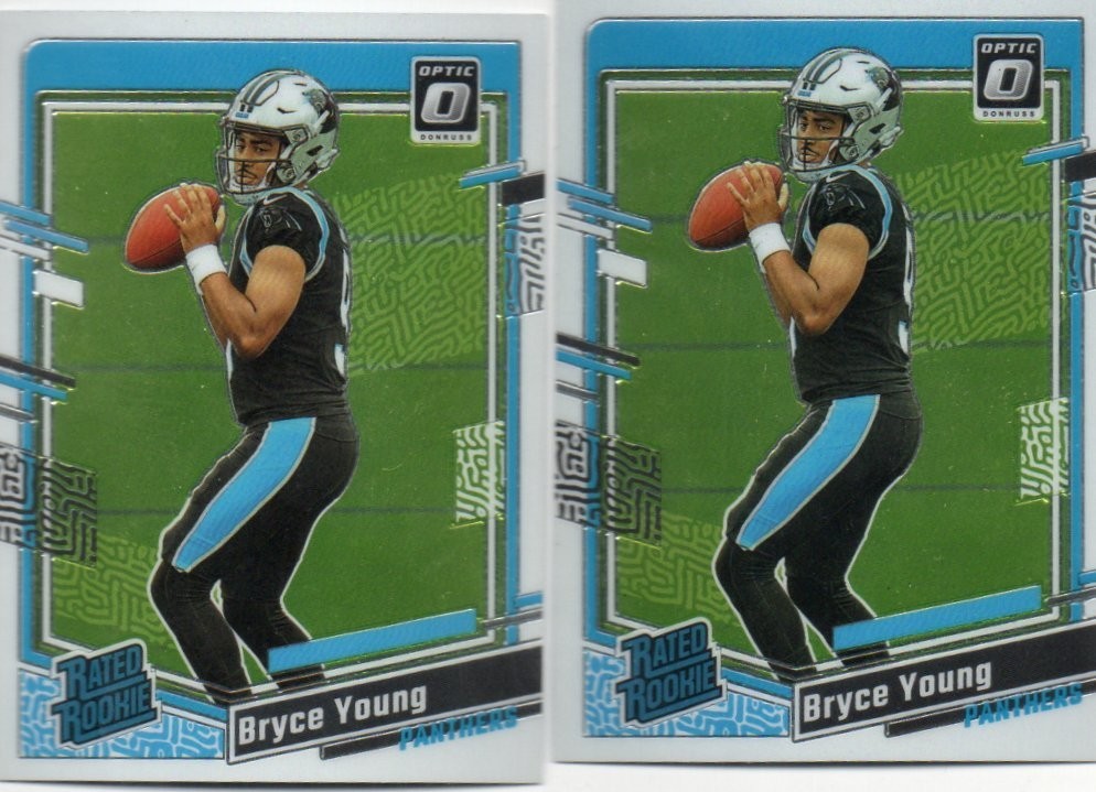 Bryce Young - 2023 Donruss Optic #213 (TWO ROOKIE CARDS)