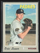 Eric Lauer 2019 Topps Heritage Reverse Flip Stock #626 San Diego Padres
