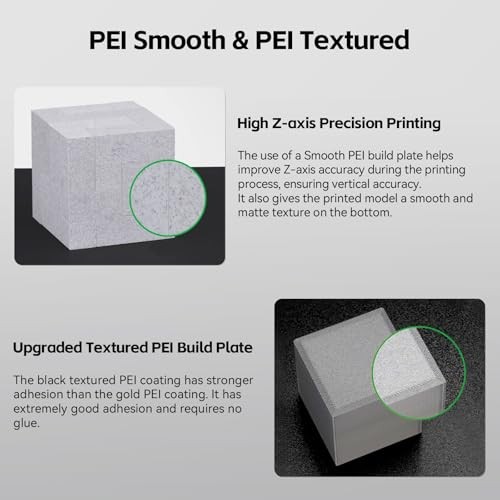 PEI Build Plate for Bambu Lab A1 184*184mm Double Sided PEI (Smooth+Textured)