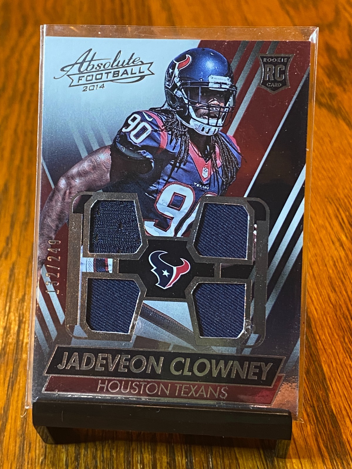 Jadeveon Clowney Panini Absolute Rookie Jersey Quads #JC Base