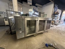 PERLICK BS84 84" GLASS DOOR BACK BAR REFRIGERATOR USED SS