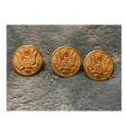 WW2 US Great Seal Eagle Military Uniform Shank Buttons Set of 3 SWANK INC