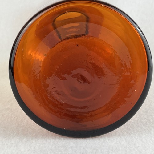 VTG Holmegaard Kastrup Otto Brauer Amber Gulvase Danish Mid Century Modern 9.75" - Picture 5 of 8
