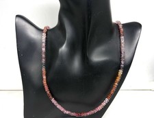 Natural Multi Spinel Necklace 20  4-5mm Smooth Round Gemstone Beads