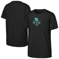Youth Outerstuff  Black New York Liberty Primary Logo T-Shirt