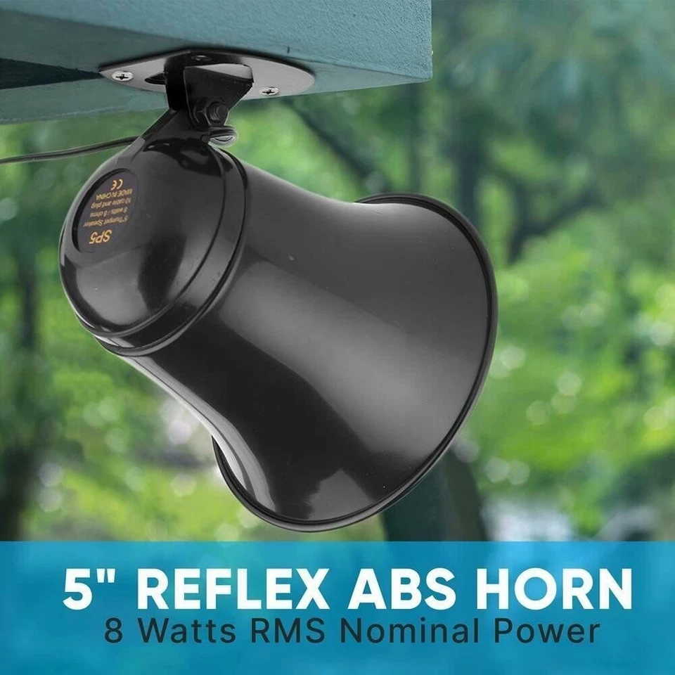 PYRAMID 5in. 8W PA Mono Extension Horn Speaker w/ 10FT 3.5mm Cord & Bracket SP5 - Image 3 of 4