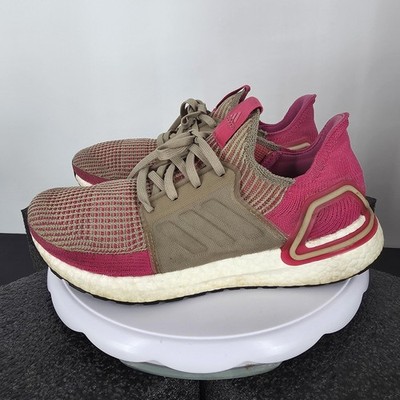 Adidas Womens Ultraboost 19 Women 9.5 Running Shoes Trace Khaki Magenta G27497 