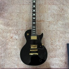 LP Custom Black Beauty Electric Guitar Mahogany Neck/Body HH Pickups gold parts