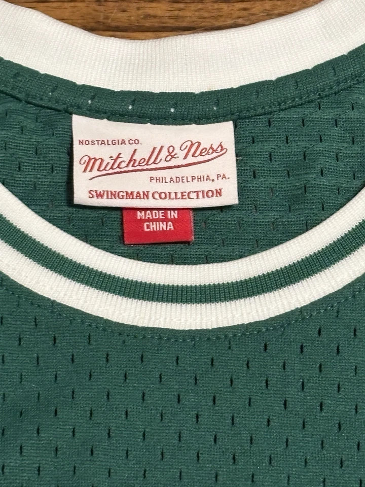 Camiseta Mitchell & Ness Larry Bird Verde 1985-86 Swingman NBA Talla L Celtics Nueva Sin Etiquetas Foto 4 de 4