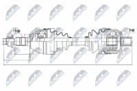 Nty Antriebswelle NPW-PL-032 FüR Opel Saab