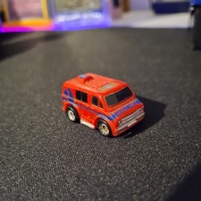 Micro Machines 1970's Chevrolet Ambulance Van Red & White 1989 Galoob