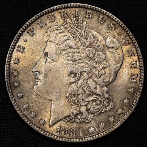 1884-P Morgan Silver Dollar BU Uncirculated w/ Original Toning!