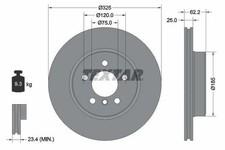 2 x TEXTAR BREMSSCHEIBEN 92141503 BMW X3 E83 VORN �325mm