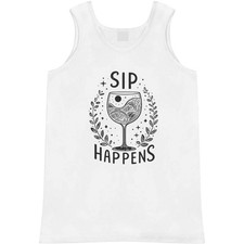 'Sip Happens' Adult Vest / Tank Top AV049778 