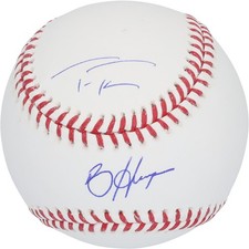 Trea Turner & Bryce Harper Philadelphia Phillies Signed Baseball - UnderWraps
