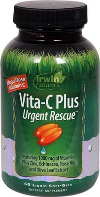 2 X Irwin Naturals Vita-C Plus Urgent Rescue -- 60 Liquid Softgels