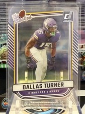 Dallas Turner 2024 Panini Clearly Donruss The Rookies #14 - Vikings MJR 11S