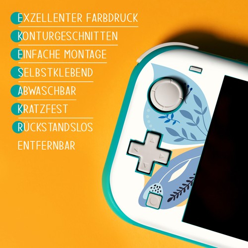 Nintendo Switch Lite Aufkleber Monster Schutzfolie Cover Design R203 - Picture 4 of 6
