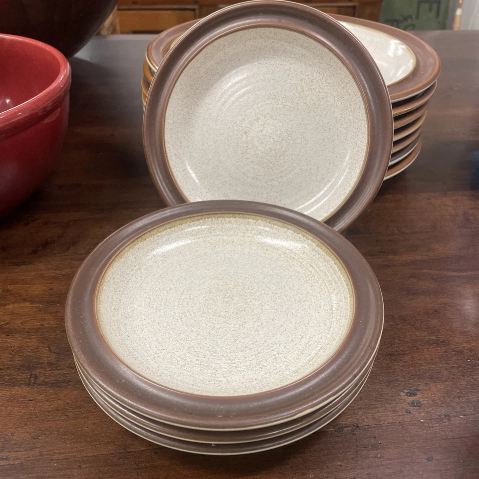 Set of 4 Denby Potter’s Wheel Side Plates 6 7/8” Dia Stoneware England Vintage - Image 3 of 4