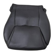 Perforated Leather Front Driver Bottom Lower Replacement Seat Cover Black