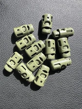 12pk YKK POM LC05SHD Stopper Spring Toggle Mil-Spec OD Green Made In USA