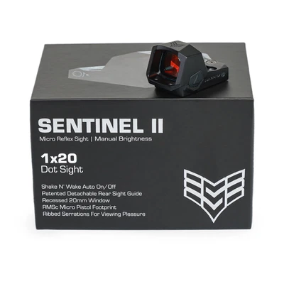 Swampfox Sentinel II 1x20mm 3 MOA Micro Reflex Sight Red Dot For RMSc