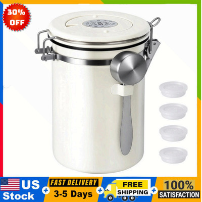 Recipiente café acero inox 22oz hermético con fecha y cuchara