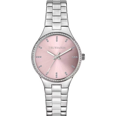 Trussardi Uhr T-Essenza R2453172505 Watch Damen Stahl Rosa Zirkonia