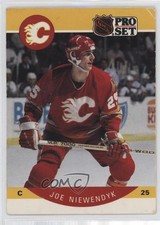 1990-91 Pro Set Joe Nieuwendyk (Name Misspelled as Niewendyk) #42 HOF 11ao