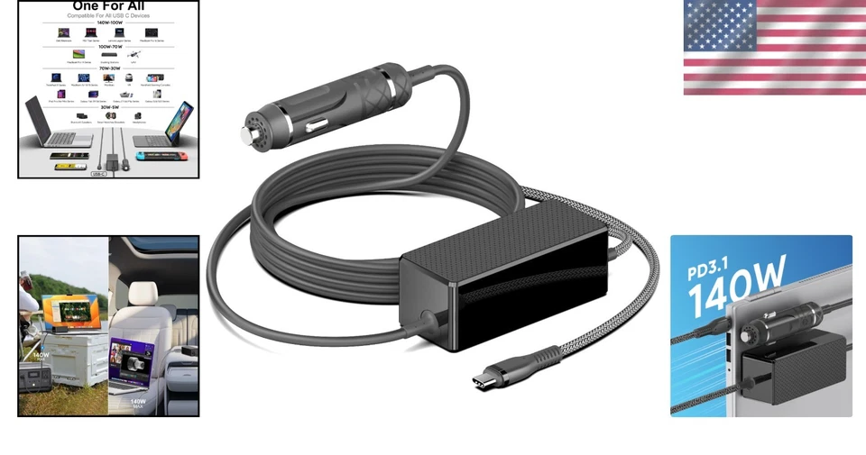 Dell XPS Precision Latitude 140W Car Charger - Image 2 of 4