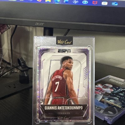 Giannis Antetokounmpo 2026 Wild Card ESPN NSCC Exclusive Miami Heat Jersey! /5