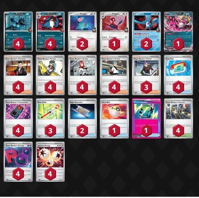 Team Rockets Honchkrow Premade Deck Post Rotation Pokemon Tcg